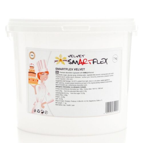 Smartflex fondant wit velvet vanille 7kg bij cake, bake & love 5