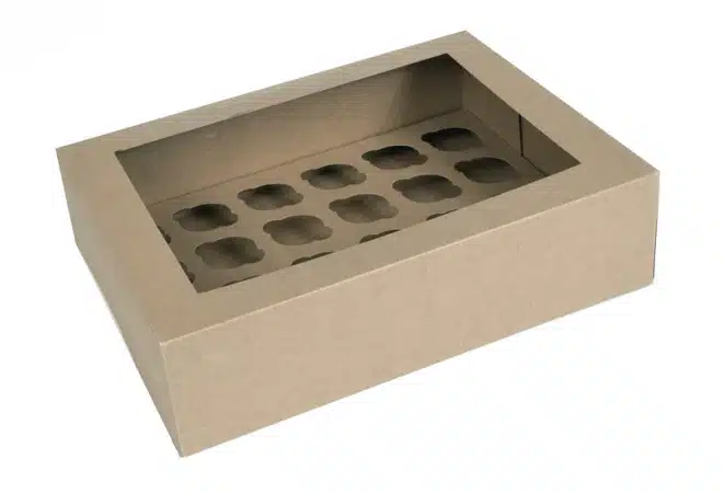 House of marie mini cupcake doos 24 cupcakes kraft met venster bij cake, bake & love 5 House of marie mini cupcake doos 24 cupcakes kraft met venster