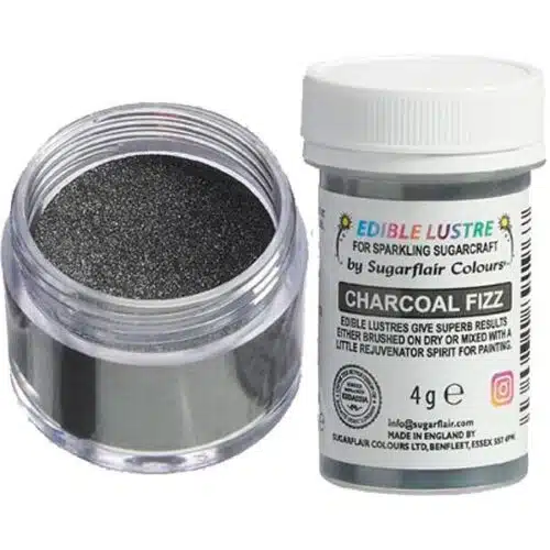 Sugarflair edible lustre charcoal fizz, 4g