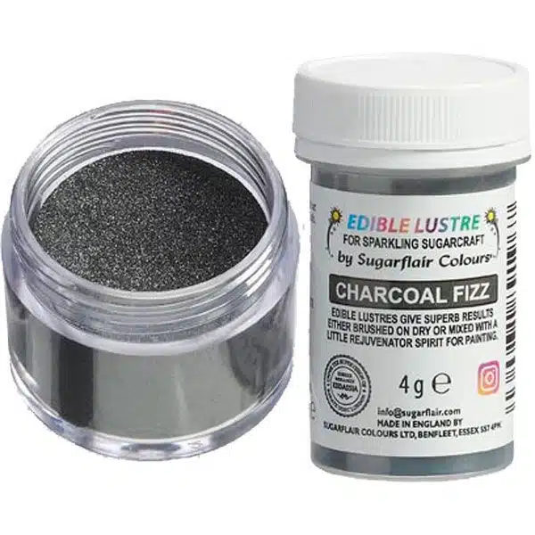 Sugarflair edible lustre charcoal fizz, 4g bij cake, bake & love 5 Sugarflair edible lustre charcoal fizz, 4g
