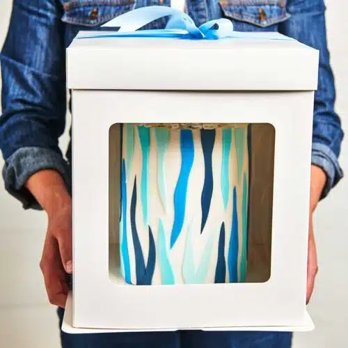 Funcakes tall cake box 26 x 26 x 29,4 cm - wit - afbeelding 2