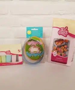 Paasei Koekje met Konijntje met fondant Pakket