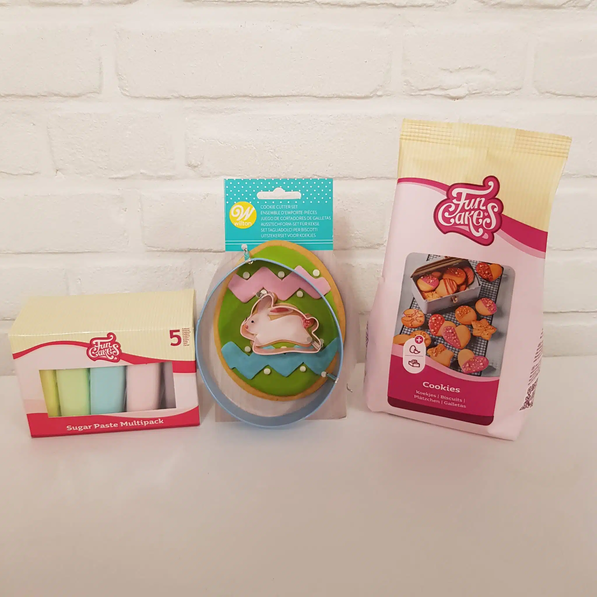 Paasei koekje met konijntje met fondant pakket bij cake, bake & love 5 Paasei koekje met konijntje met fondant pakket