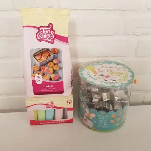 Paas koekjes emmer met fondant pakket