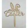 Caketopper happy easter wood bij cake, bake & love 1