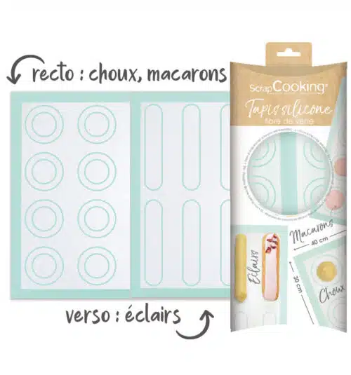 Scrapcooking bakmat macarons & eclairs