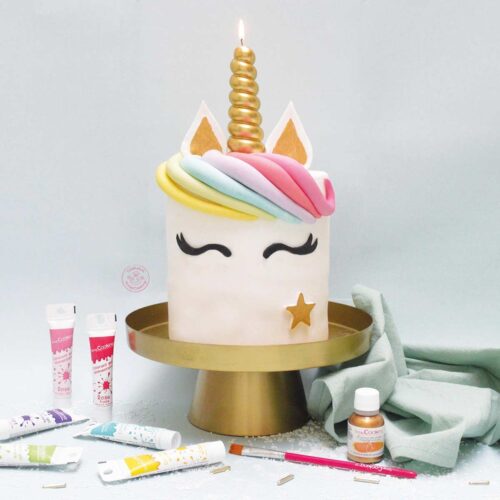 Scrapcooking candle unicorn horn xxl bij cake, bake & love 7