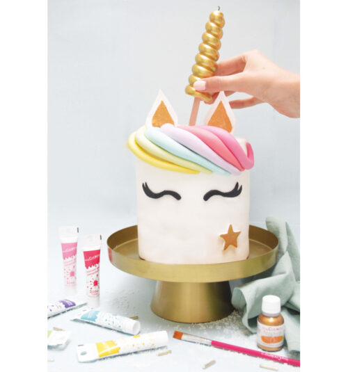 Scrapcooking candle unicorn horn xxl bij cake, bake & love 11