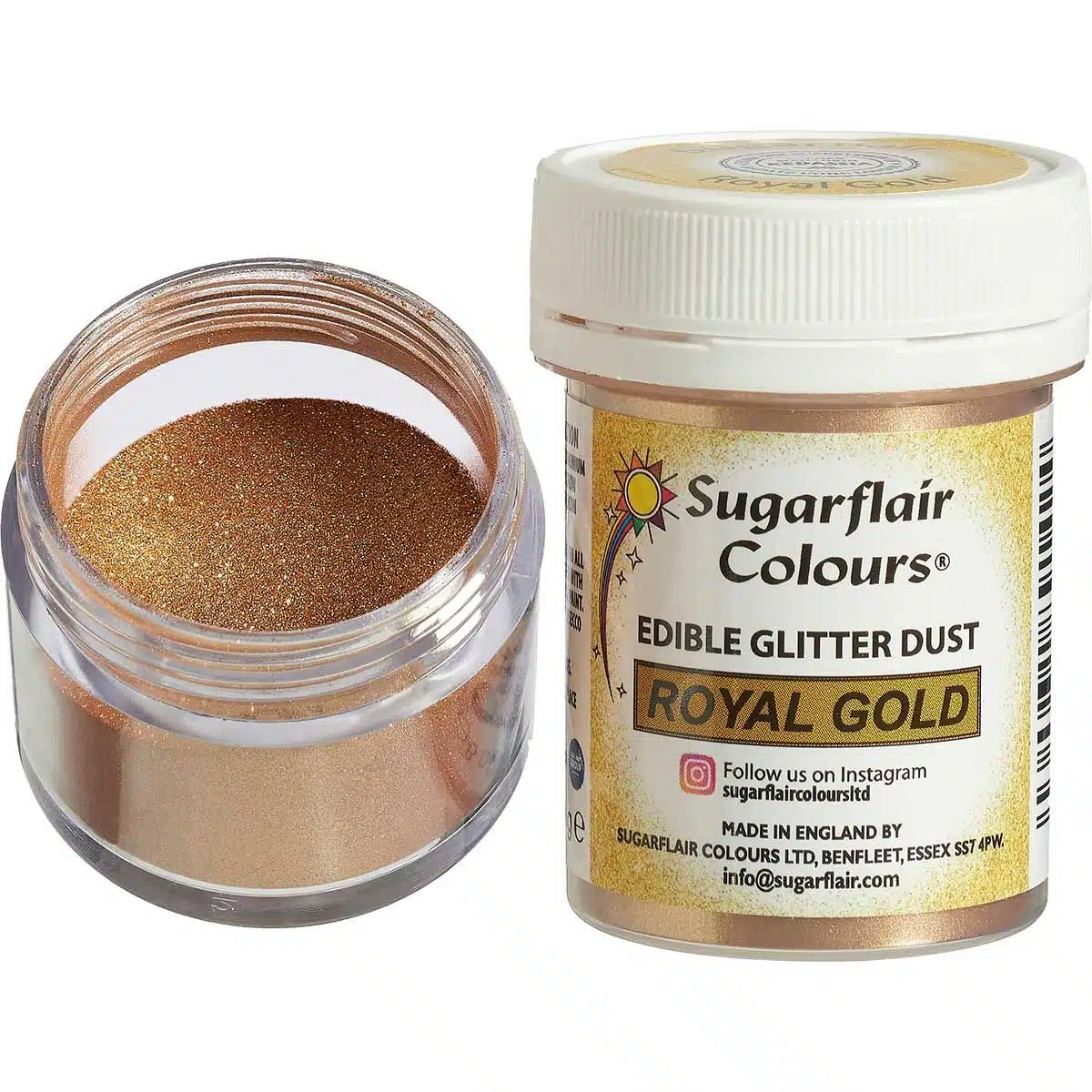 Sugarflair edible lustre royal gold, 10g bij cake, bake & love 5 Sugarflair edible lustre royal gold, 10g
