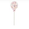 Ballon caketopper confetti ballon rosé goud bij cake, bake & love 3