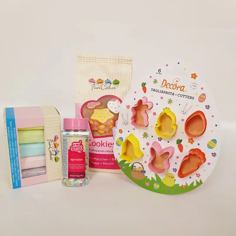 Pasen mini koekjes pakket bij cake, bake & love 5 Pasen mini koekjes pakket