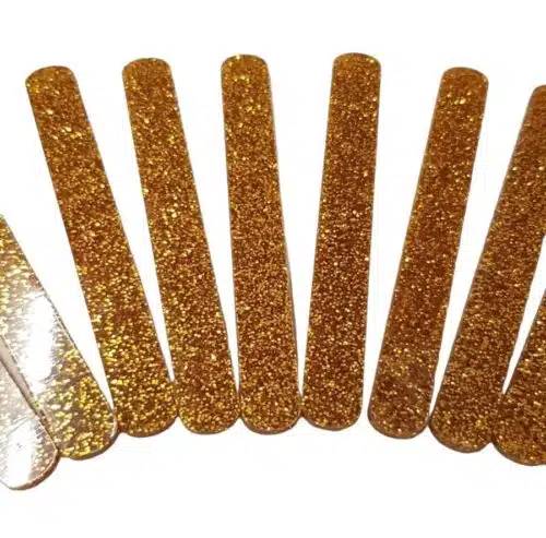 Cakesicle sticks - glitter goud 10 stuks - afbeelding 2