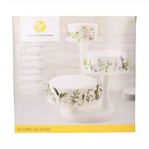 Wilton 3 tier pillar cake stand