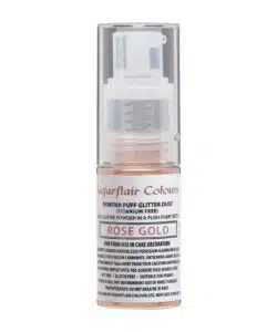 Sugarflair Pump Spray Glitter Dust -Rose Gold- E171 Free 10g