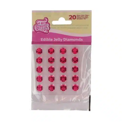 Funcakes eetbare jelly diamonds pink pk/20 - afbeelding 2