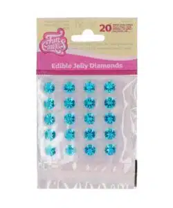FunCakes Eetbare Jelly Diamonds Sky Blue pk/20