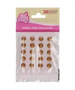 FunCakes Eetbare Jelly Diamonds Pearl Gold pk/20