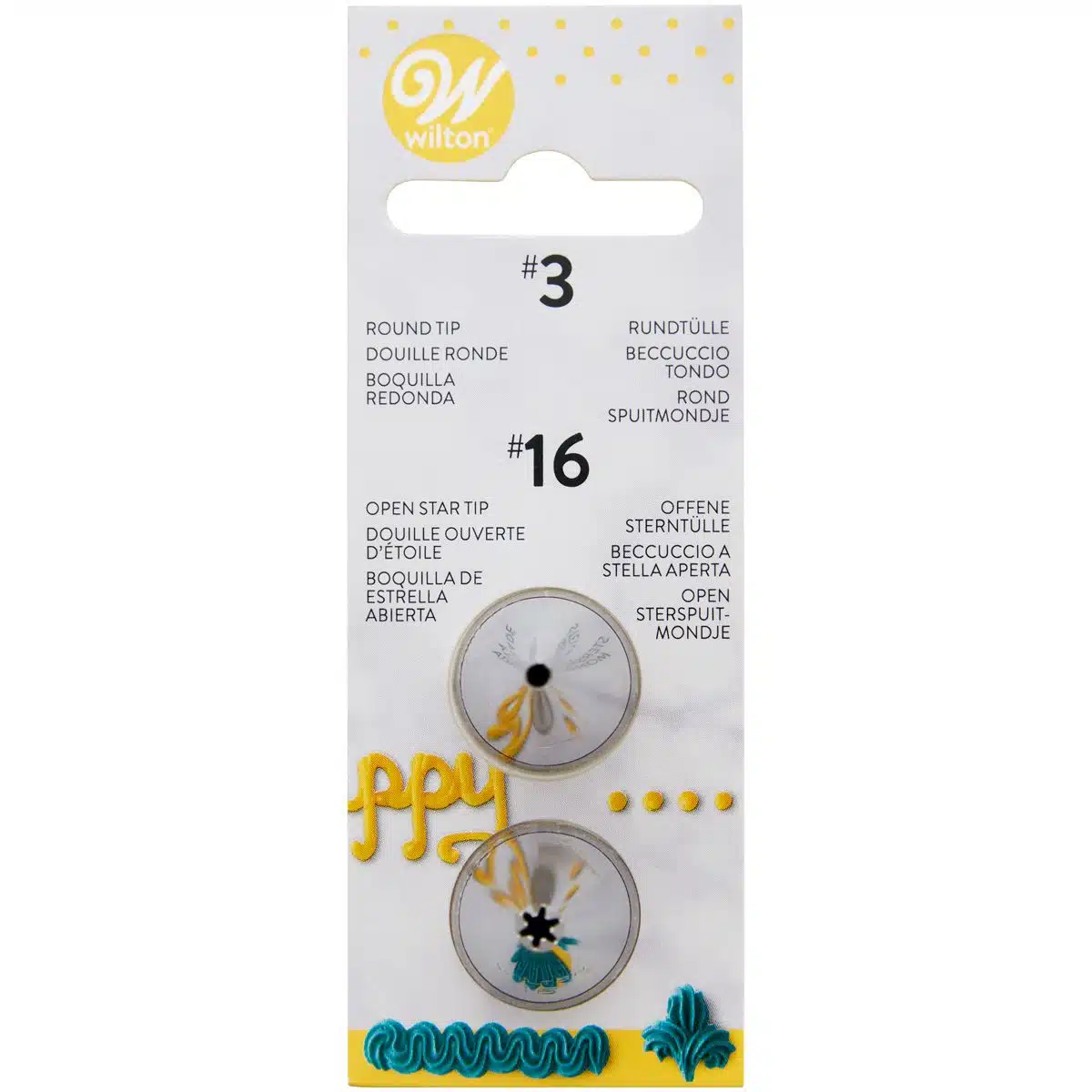 Wilton decorating tip set #003, #016 bij cake, bake & love 5 Wilton decorating tip set #003, #016