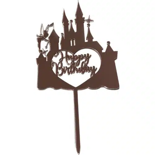 Caketopper disney castle happy birthday