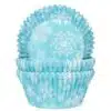 House of marie baking cups sneeuwkristal blauw pk/50 bij cake, bake & love 1