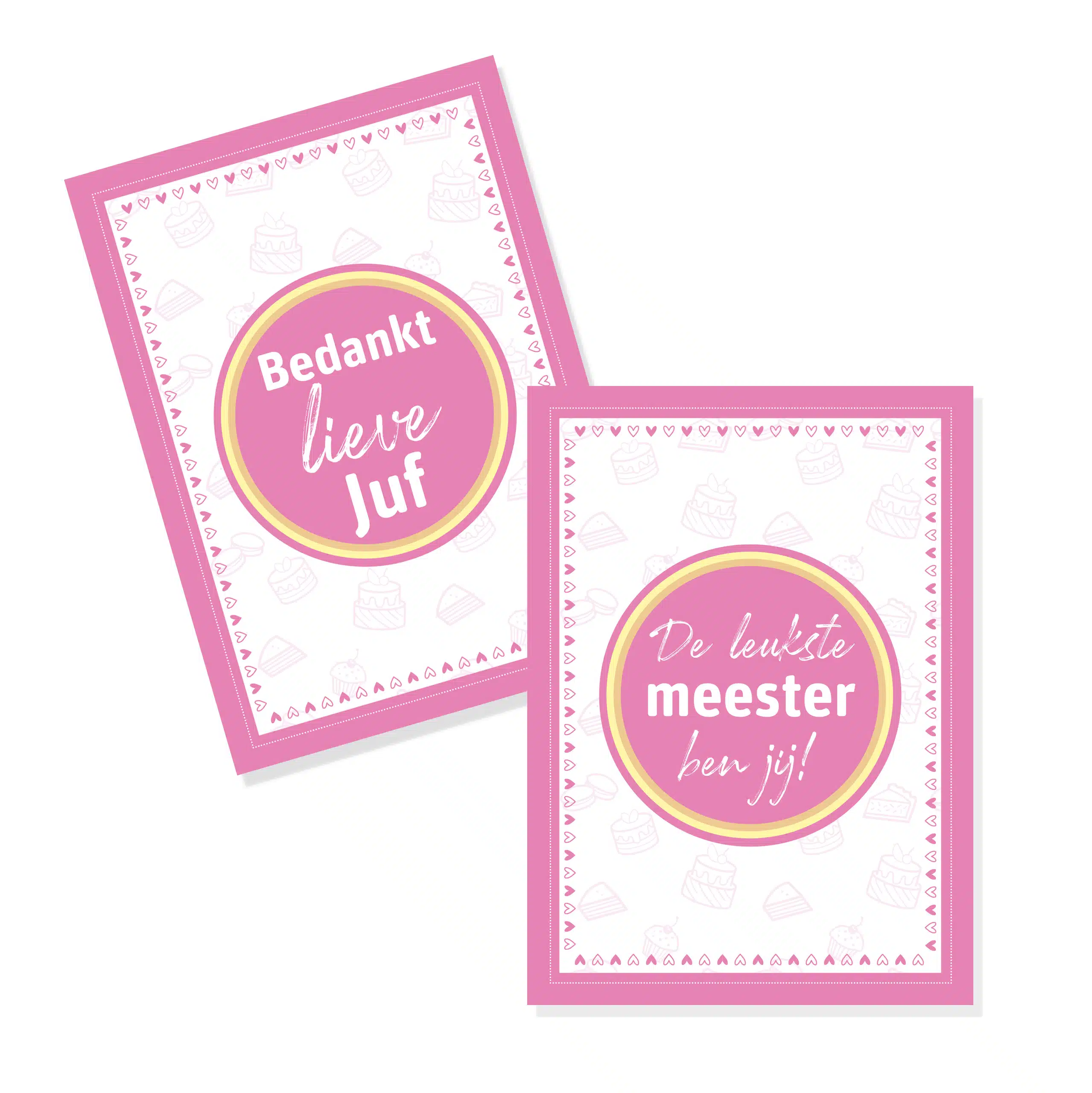 Juf of meester cadeautje - hartjes koekjes pakket bij cake, bake & love 6 Juf of meester cadeautje - hartjes koekjes pakket - afbeelding 2