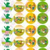 Eetbare cupcakeprint kikker - 24 cupcake rondjes bij cake, bake & love 1