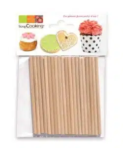 Scrapcooking Wooden Lollipop Sticks 8,9cm pk/20