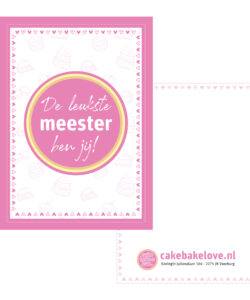 Juf of Meester Cadeautje - Zelf samenstellen voor de Meester!