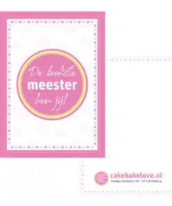 Juf of Meester Cadeautje - Zelf samenstellen voor de Meester!