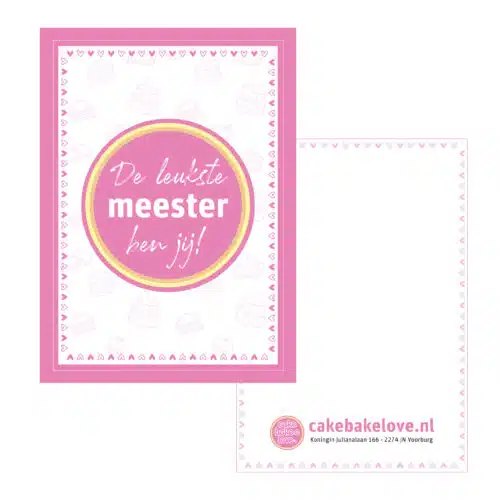 Juf of meester cadeautje - zelf samenstellen voor de meester!