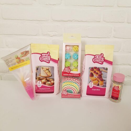 Juf of meester cadeautje - flower cupcakes pakket bij cake, bake & love 5