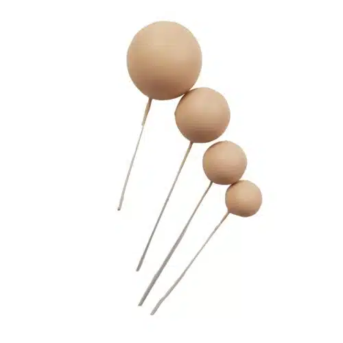 Cake bubbles beige set 4