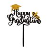 Caketopper happy graduation goud bij cake, bake & love 3