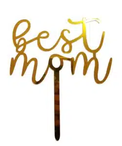 Caketopper Best Mom Goud