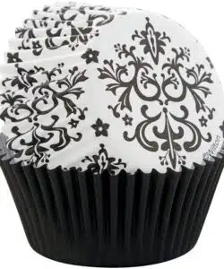 Wilton baking cups damask pk/75 bij cake, bake & love 10