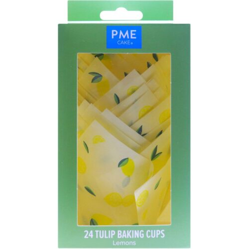 Pme baking cups tulp citroen pk/24 bij cake, bake & love 7