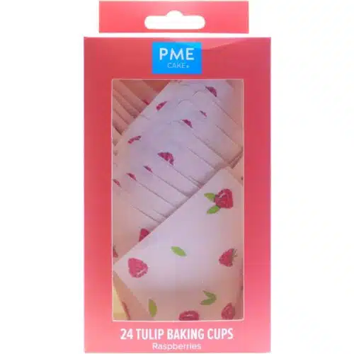 Pme baking cups tulp framboos pk/24 - afbeelding 2