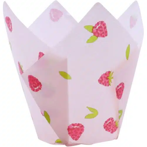 Pme baking cups tulp framboos pk/24