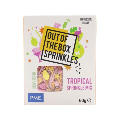 Pme out of the box sprinkles - tropical bij cake, bake & love 7