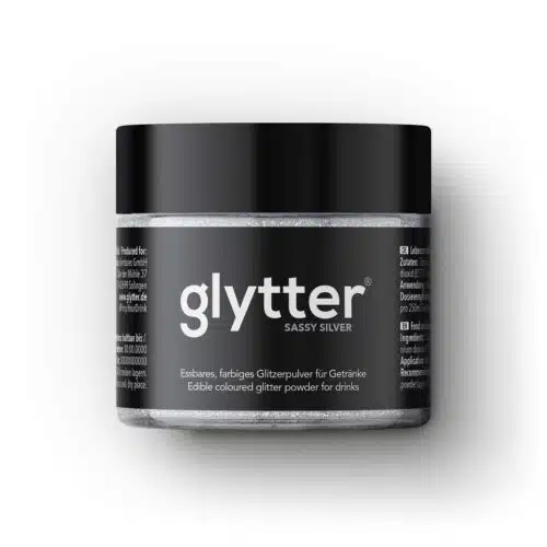 Glytter - glitter voor drankjes - sassy silver