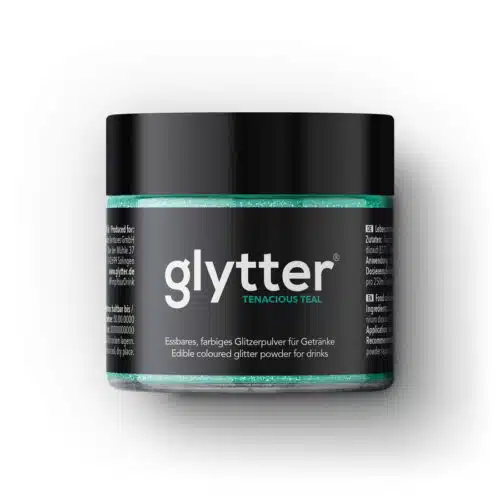 Glytter - glitter voor drankjes - tenacious teal