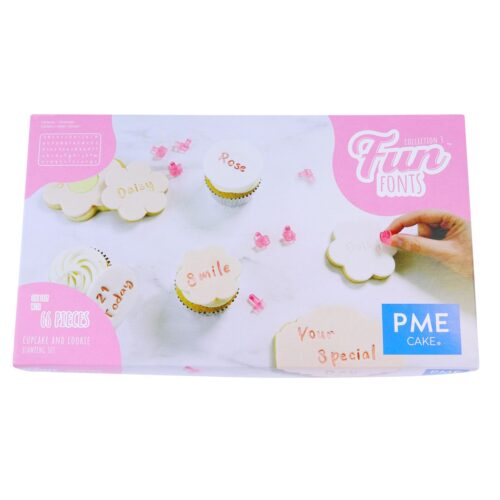 Pme fun fonts - koekjes & cupcakes - collectie 3 bij cake, bake & love 5
