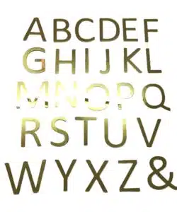 Caketopper Letters Goud set 27 versie 3