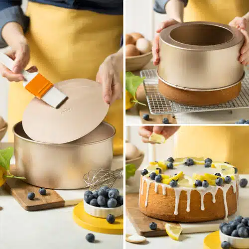 Decora gold line non-stick chiffon cake pan 20,5 x 10 cm - afbeelding 2