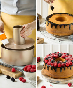 Decora gold line non-stick chiffon cake pan 20,5 x 10 cm bij cake, bake & love 12