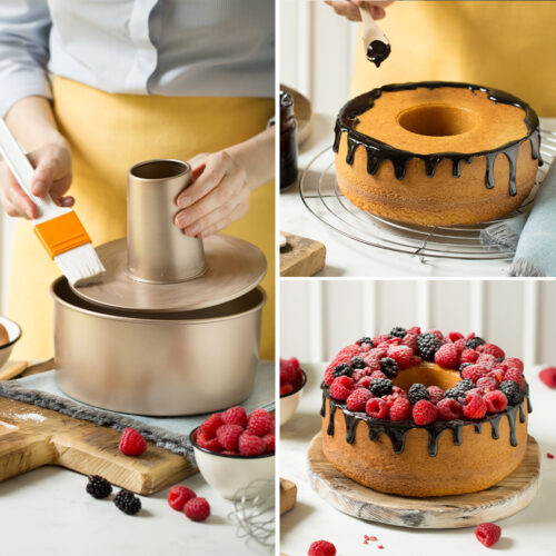 Decora gold line non-stick chiffon cake pan 20,5 x 10 cm bij cake, bake & love 7