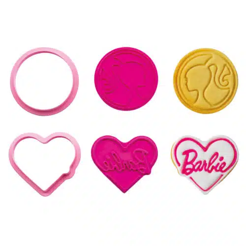 Koekjesuitsteker set barbie met impressie - afbeelding 3