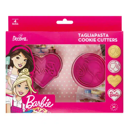 Koekjesuitsteker set barbie met impressie