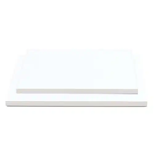 Decora rechthoek drum 30 x 40 cm wit