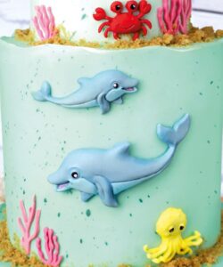 Katy sue dolfijnen siliconen mal bij cake, bake & love 11